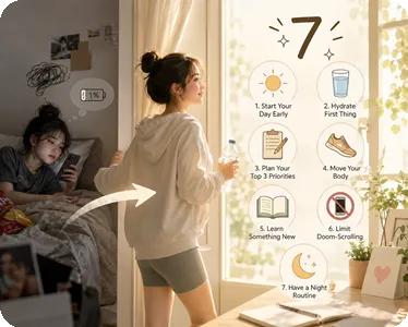 7 Simple Habits to Break Out of Your Lazy Girl Era for Good
