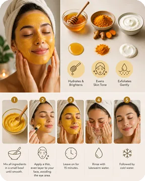 Glowing skin mask