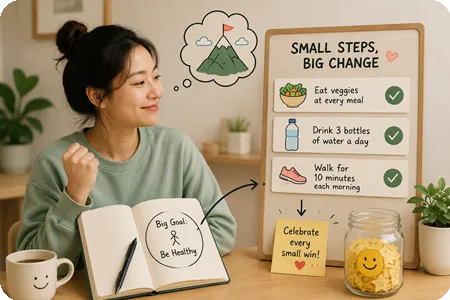 Set tiny, achievable goals