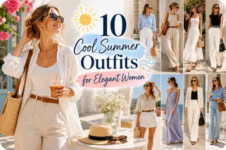 10 Cool Summer Outfits for Elegant Women Who Hate Overheating