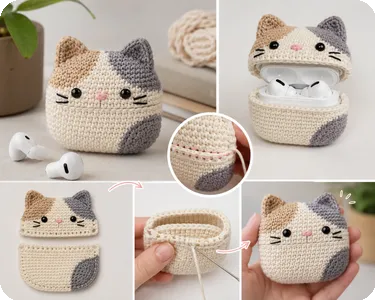 Cat AirPods Case