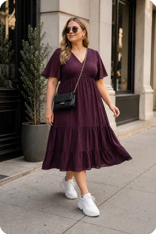Effortless Plum Elegance