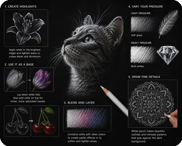 The Power of White Pencil on Black Paper